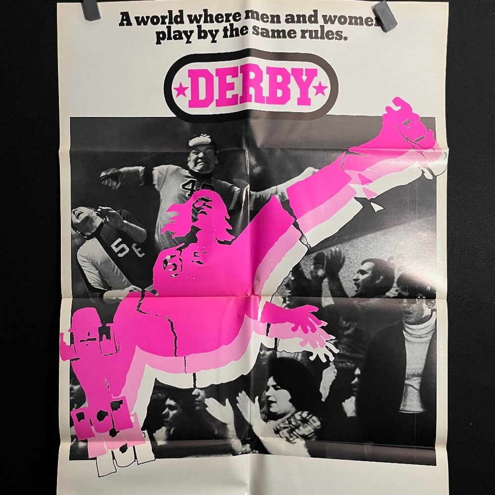 Original Derby 1971 One Sheet Movie Poster Roller Derby, Roller Skate